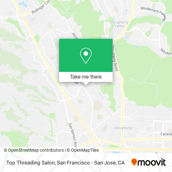 Mapa de Top Threading Salon