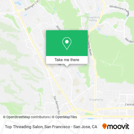 Mapa de Top Threading Salon