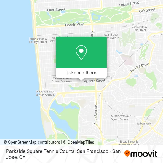 Parkside Square Tennis Courts map