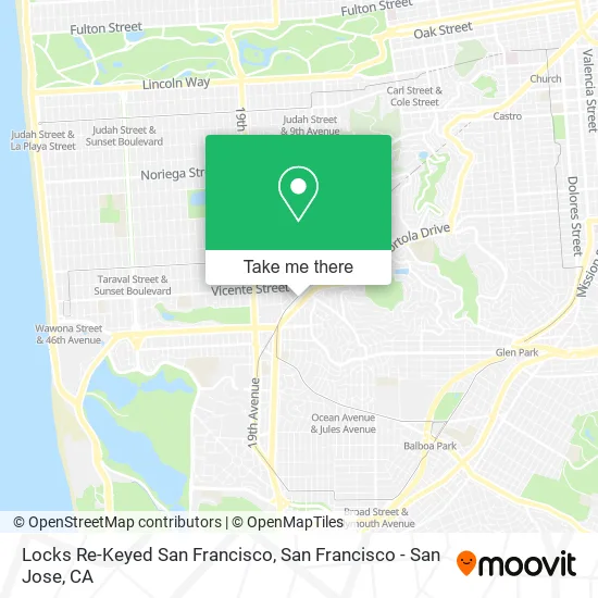 Mapa de Locks Re-Keyed San Francisco