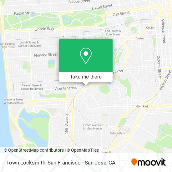 Mapa de Town Locksmith