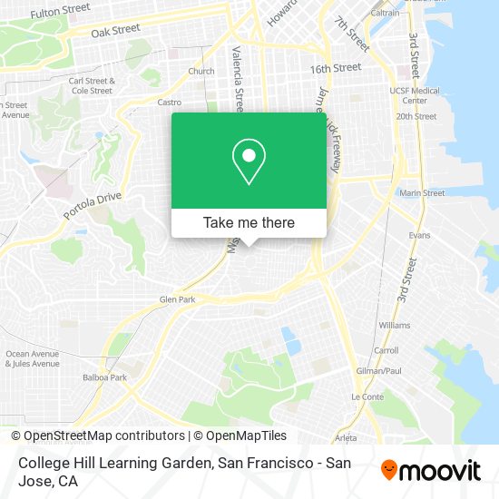 College Hill Learning Garden map