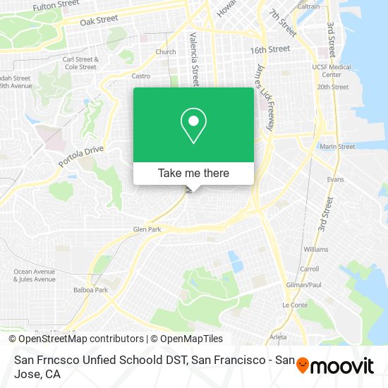 San Frncsco Unfied Schoold DST map