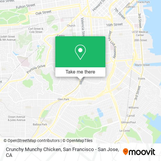 Crunchy Munchy Chicken map