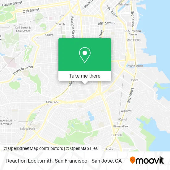 Mapa de Reaction Locksmith