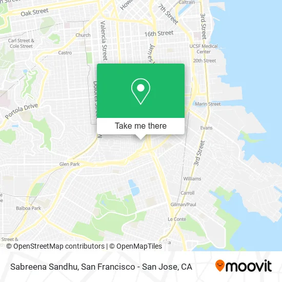 Mapa de Sabreena Sandhu
