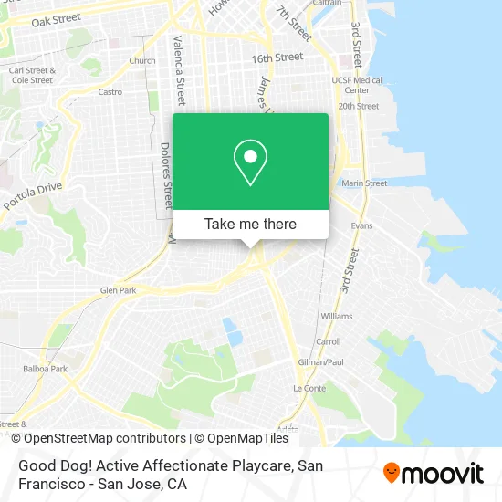 Good Dog! Active Affectionate Playcare map