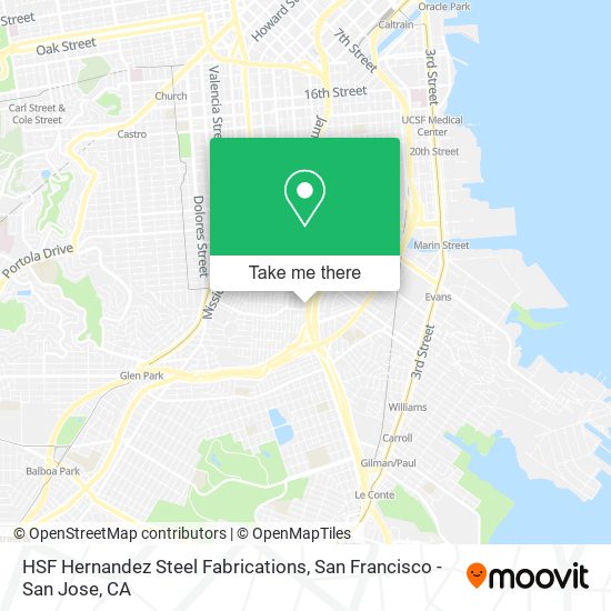 HSF Hernandez Steel Fabrications map