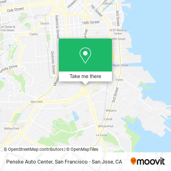 Penske Auto Center map