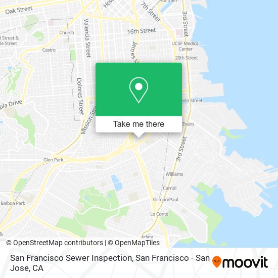 Mapa de San Francisco Sewer Inspection