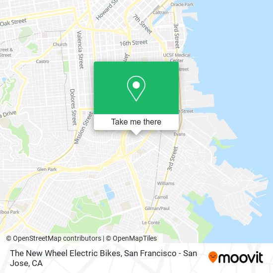 Mapa de The New Wheel Electric Bikes
