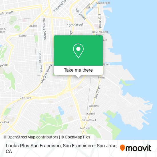 Locks Plus San Francisco map