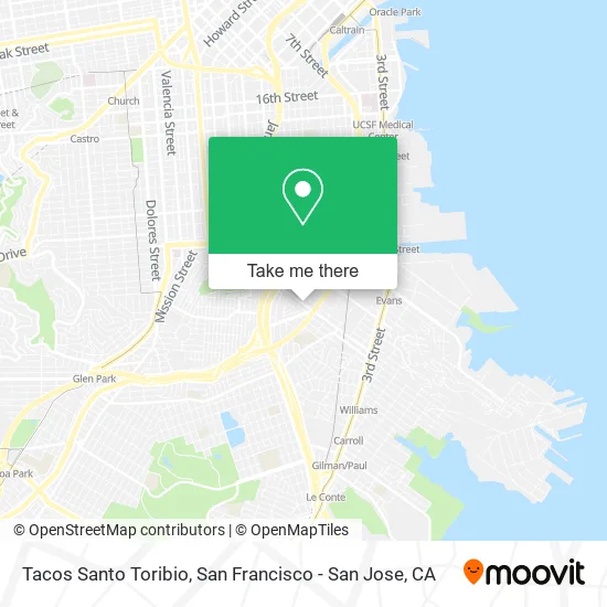 Mapa de Tacos Santo Toribio