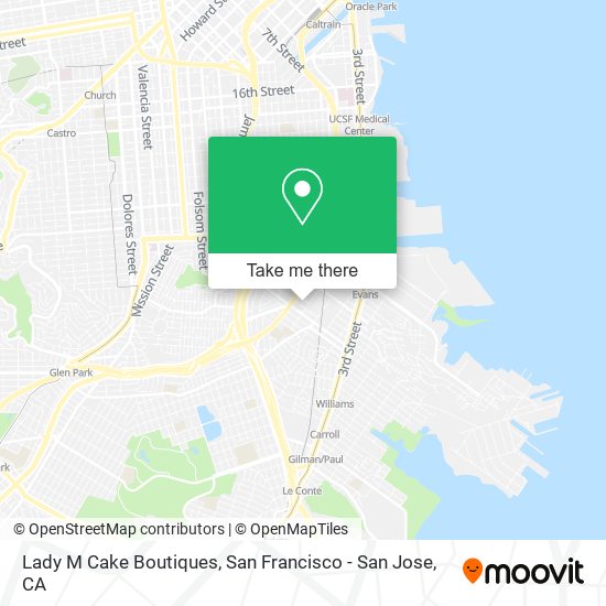 Mapa de Lady M Cake Boutiques