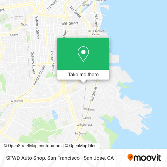SFWD Auto Shop map