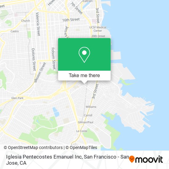 Iglesia Pentecostes Emanuel Inc map