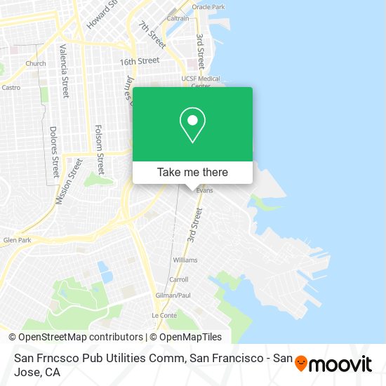 San Frncsco Pub Utilities Comm map