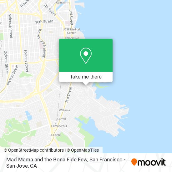 Mad Mama and the Bona Fide Few map