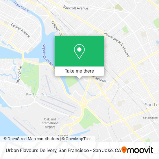 Urban Flavours Delivery map