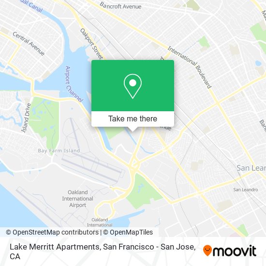 Mapa de Lake Merritt Apartments