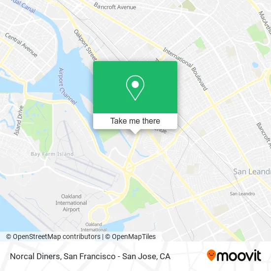 Norcal Diners map