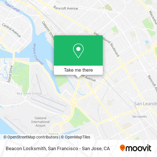 Beacon Locksmith map
