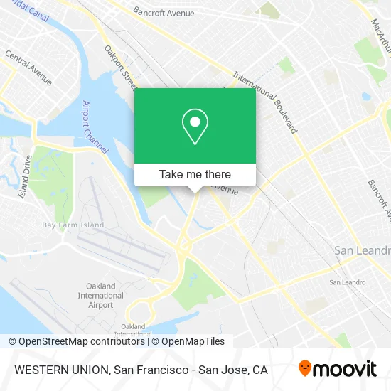 WESTERN UNION map