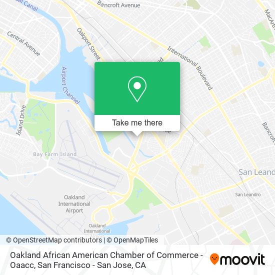 Oakland African American Chamber of Commerce - Oaacc map