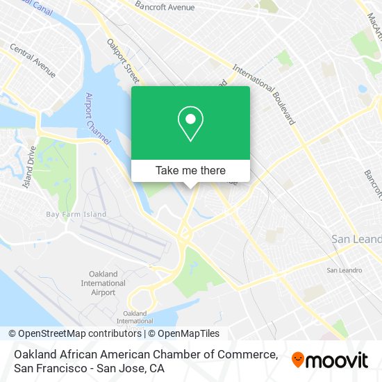 Oakland African American Chamber of Commerce map