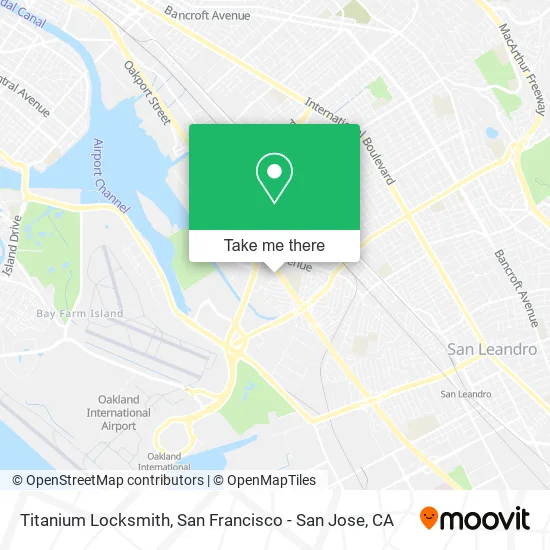 Titanium Locksmith map
