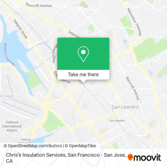 Chris's Insulation Services map