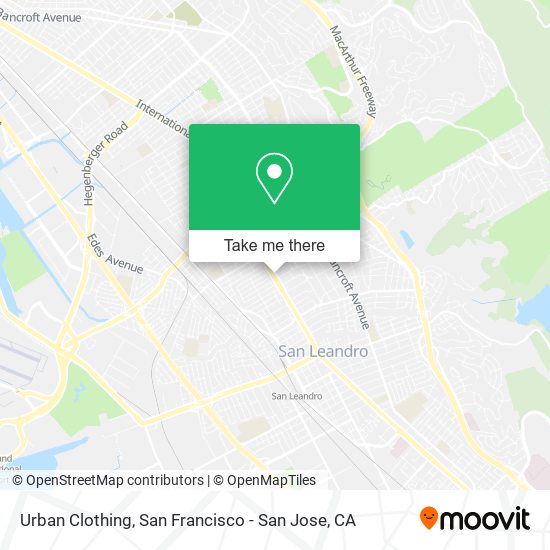 Mapa de Urban Clothing