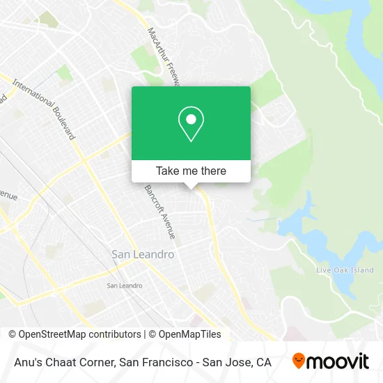 Anu's Chaat Corner map