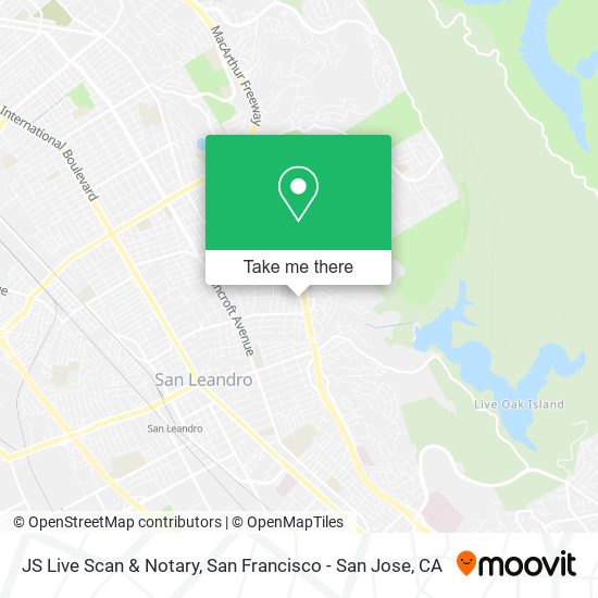 Mapa de JS Live Scan & Notary