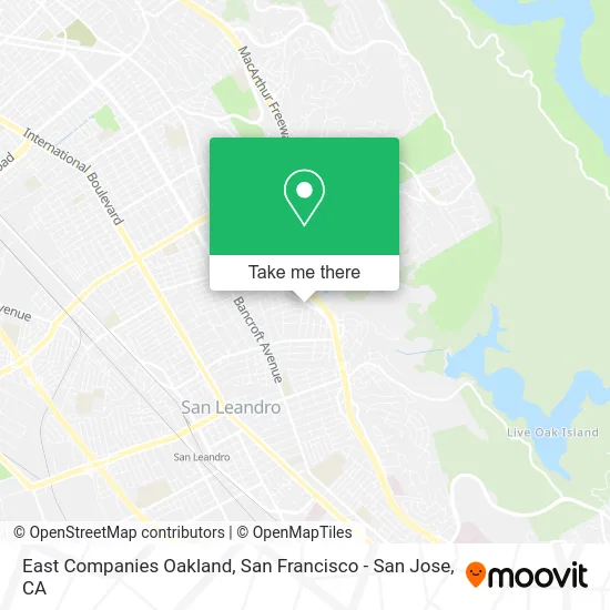 East Companies Oakland map