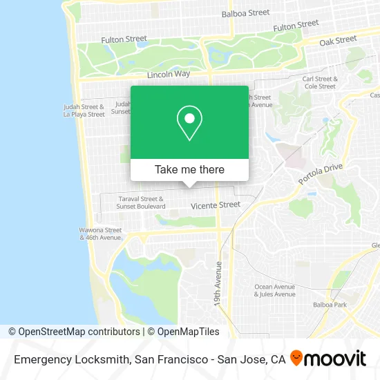 Emergency Locksmith map