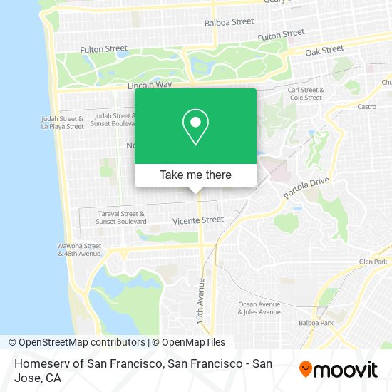 Homeserv of San Francisco map