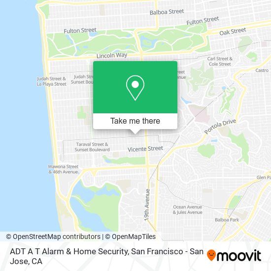 ADT A T Alarm & Home Security map