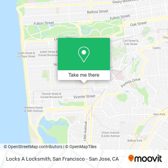 Mapa de Locks A Locksmith