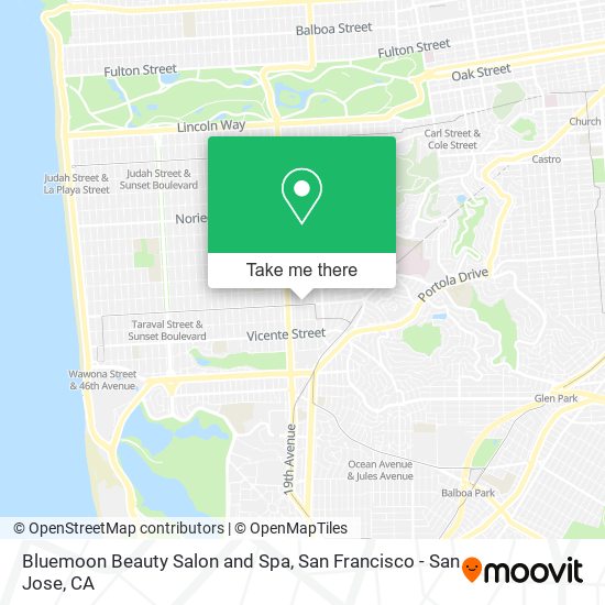 Bluemoon Beauty Salon and Spa map