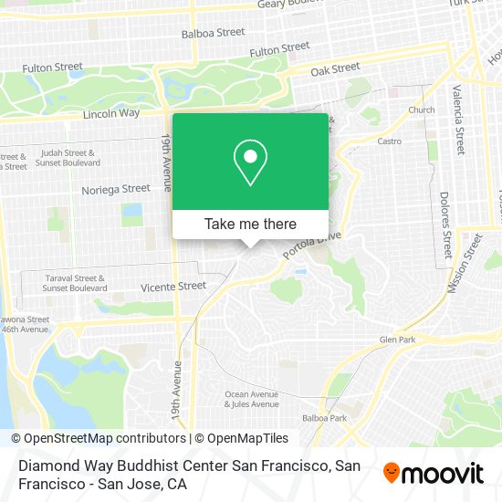 Mapa de Diamond Way Buddhist Center San Francisco