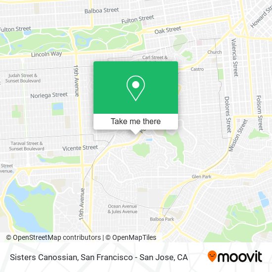 Sisters Canossian map