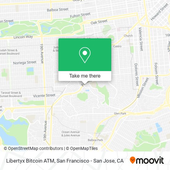 Mapa de Libertyx Bitcoin ATM