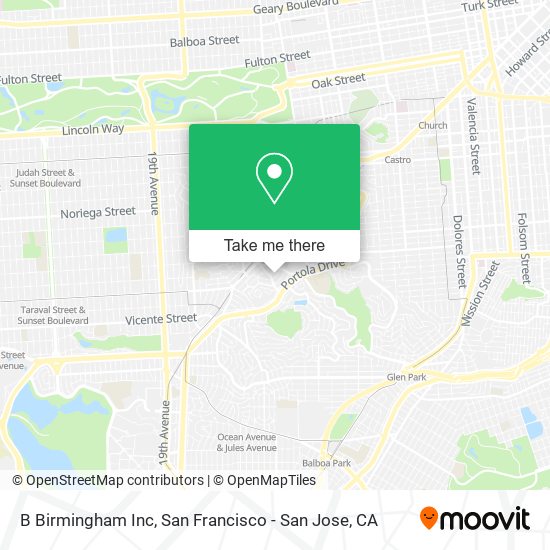 B Birmingham Inc map