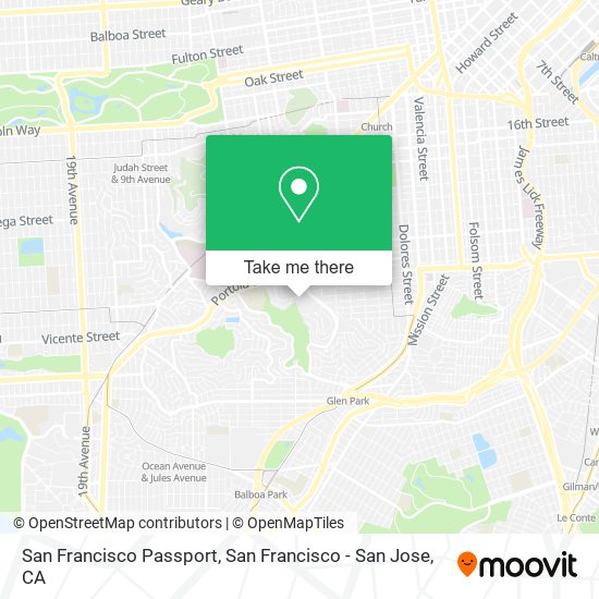 San Francisco Passport map