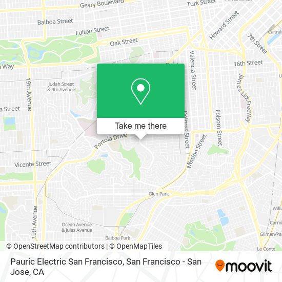 Pauric Electric San Francisco map