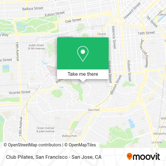 Club Pilates map