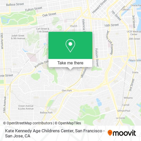 Mapa de Kate Kennedy Age Childrens Center