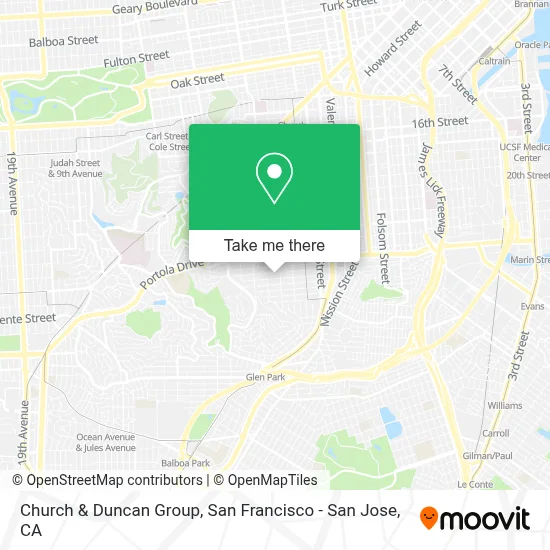 Church & Duncan Group map