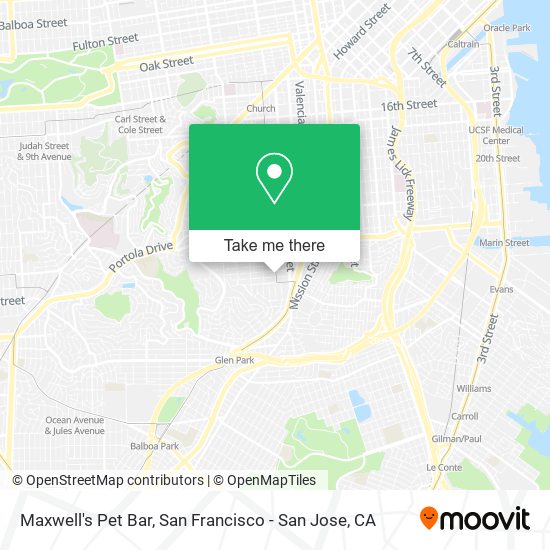 Maxwell's Pet Bar map